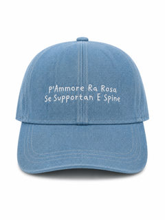 Baseball CAP "P’ammore ra Rosa” Denim