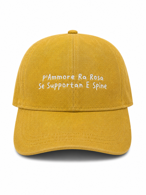 Baseball CAP "P’ammore ra Rosa” Denim