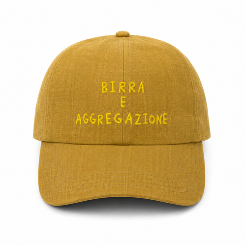 Baseball CAP "birra e aggregazione” lino