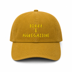 Baseball CAP "birra e aggregazione” Denim