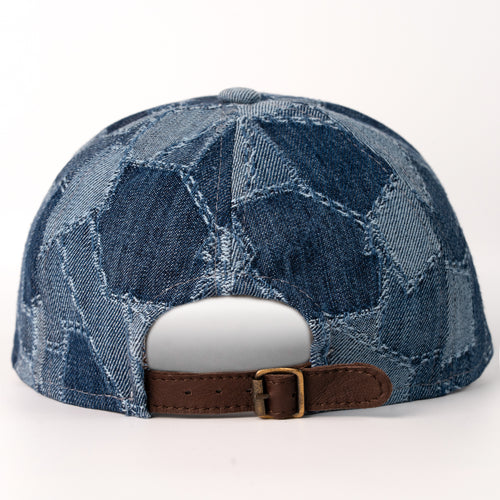 Baseball Cap Logo Denim Jacquard