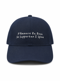 Baseball CAP "P’ammore ra Rosa” Denim