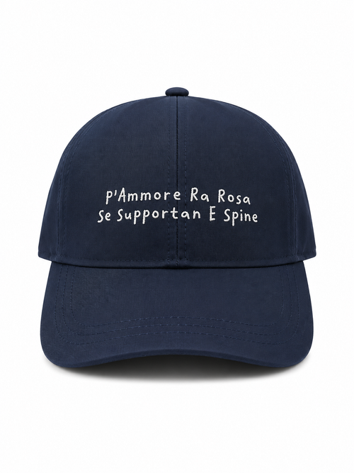 Baseball CAP "P’ammore ra Rosa” Denim