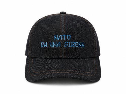 Baseball CAP "Nato da una Sirena” Denim