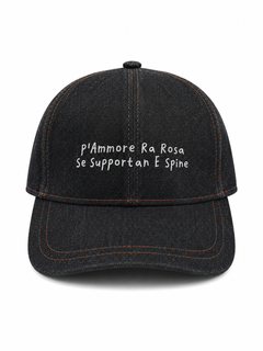 Baseball CAP "P’ammore ra Rosa” Denim