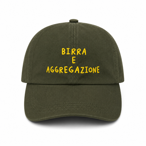 Baseball CAP "birra e aggregazione” cotone
