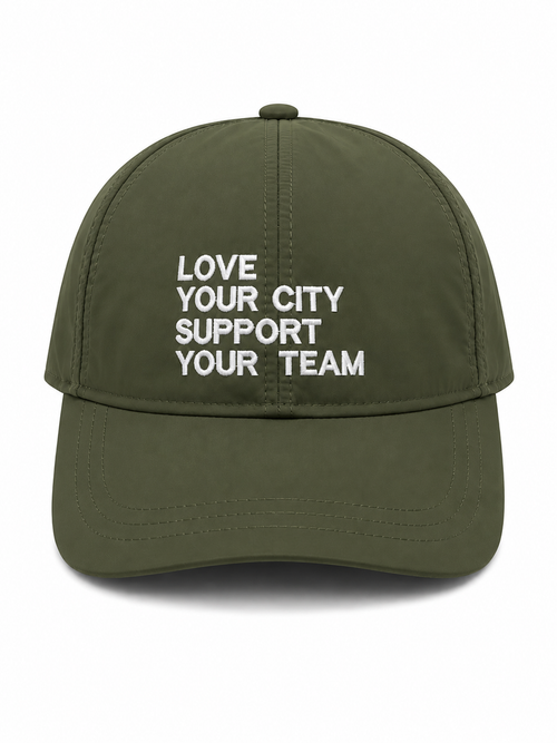 Baseball CAP “Love Your City Support Your Team ” Nylon
