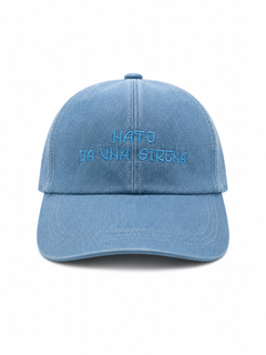 Baseball CAP "Nato da una Sirena” Denim