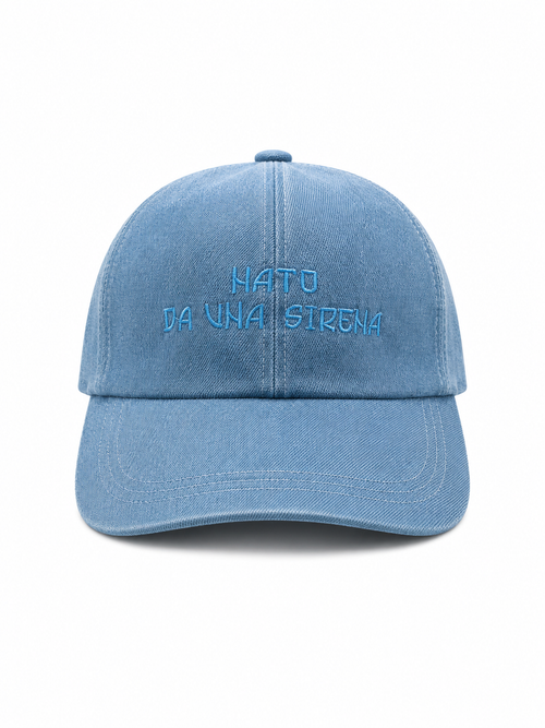 Baseball CAP "Nato da una Sirena” Denim