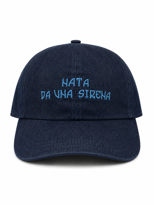 Baseball CAP "Nata da una Sirena” Denim