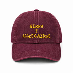 Baseball CAP "birra e aggregazione” Denim