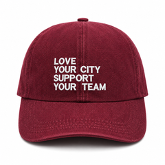 Baseball CAP “Love Your City Support Your Team ” Denim