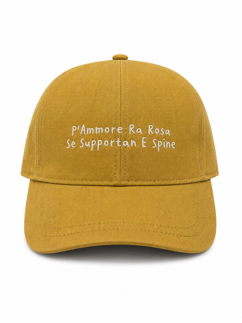 Baseball CAP "P’ammore ra Rosa” lino