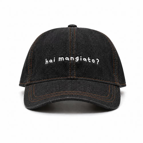 Baseball CAP "hai mangiato?” Denim