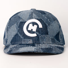 Baseball Cap Logo Denim Jacquard