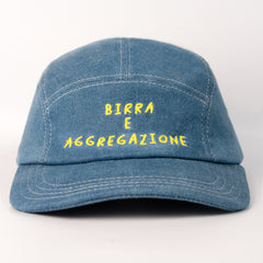 Five Panell Cap Birra e Aggregazione Denim